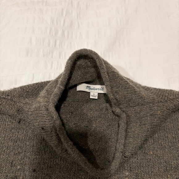 Madewell Donegal Inland Turtleneck Wool Sweater Forest Green - Picture 4 of 11